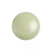 14mm Glass round cabochon by Puca® - Opaque Light Green Ceramic Look x1