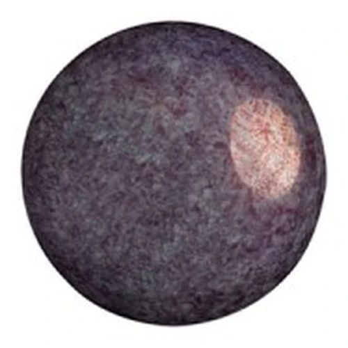 14mm Glass round cabochon by Puca® - Opaque Mix Amethyst Gold Ceramic Look x1