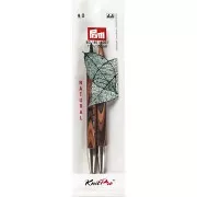 9mm Prym Wooden Interchangeable Knitting Needle Tips - Natural x2