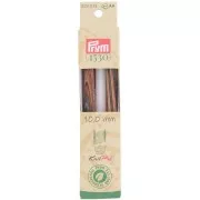 10mm Prym Wooden Interchangeable Knitting Needle Tips - Natural x2
