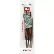 12mm Prym Wooden Interchangeable Knitting Needle Tips - Natural x2