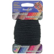 2mm Nylon cord for plastic canvas - Black x18.2m|raw }}