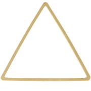 25x29mm Mounting and weaving ring triangle - Raw brass x1