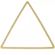 25x29mm Mounting and weaving ring triangle - Raw brass x1