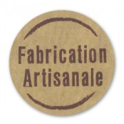 Fabrication Artisanale labels Kraft x500