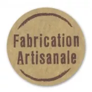Fabrication Artisanale labels Kraft x500
