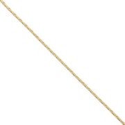 Snake chain 1.3mm fine Gold plated x1m