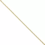 Snake chain 1.3mm fine Gold plated x1m