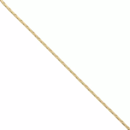 Snake chain 1.3mm fine Gold plated x1m