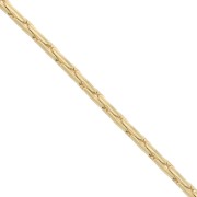 Snake chain 1.3mm fine Gold plated x1m