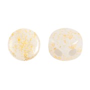 4x3mm Kalos® by Puca® - Opaque White Gold Splash x10g