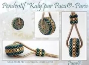 4x3mm Kalos® by Puca® - Opaque White Gold Splash x10g