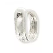 Slider belt buckle 13x6mm old-silver tone x1