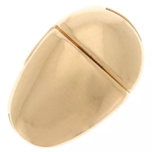 16x10mm Magnetic clasp for 5 mm lace - Fine Gold Palted x1