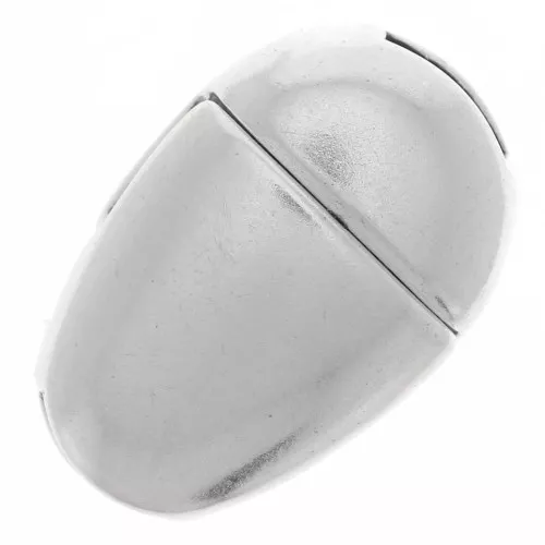 16x10mm Magnetic clasp for 5 mm lace - Fine Antique silver plating x1