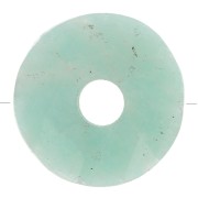 12mm faceted Donut bead - gemstone - Amazonite x1|raw }}