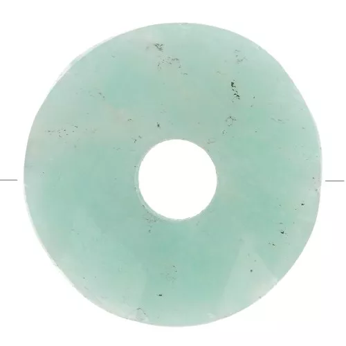 12mm faceted Donut bead - gemstone - Amazonite x1
