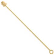 Brooch stick with loop 65mm gold tone x1|raw }}