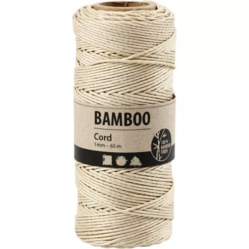 65meter spool of 1mm bamboo thread - Ecru x1