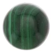 10mm round gemstone cabochon - Malachite x1