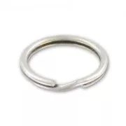 Round shape keyring 20mm Antique Silver Plating x1