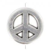 Peace 15mm Antique Silver Plating x1|raw }}