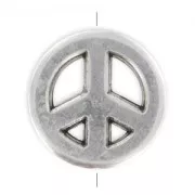 Peace 15mm Antique Silver Plating x1