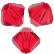 PureCrystal Crystal Bicones 8mm Light Siam  x6