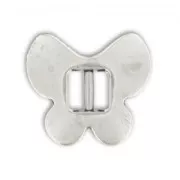 Butterly spacer 17x19mm Antique Silver Plating x1