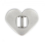 Heart spacer 16x20mm Antique Silver Plating x1|raw }}