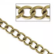 Aluminium Chain 16x12mm Bronze tone x1m