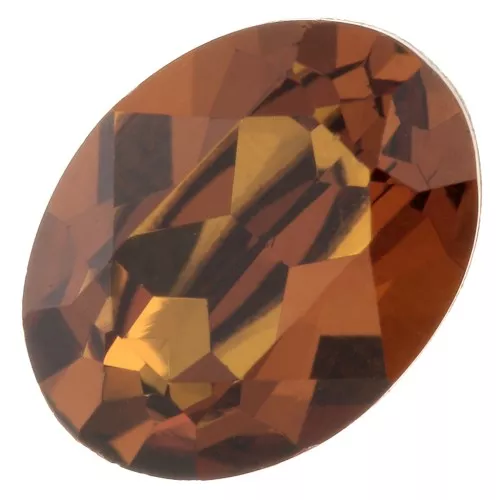 8x6mm PureCrystal 4120 Oval Fancy Stone - Light Amber x1