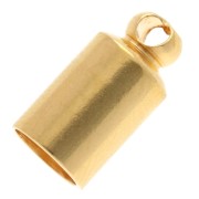 Cord ends 5 mm - Fine gold plated x4