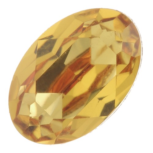 6x4mm PureCrystal 4120 Oval Fancy Stone - Golden Topaz x1