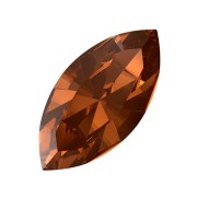 10x5mm PureCrystal Navette 4228 - Smoked Amber x1