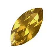 10x5mm PureCrystal Navette 4228 - Golden Topaz x1
