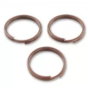 Double jumprings 10x0.7mm Old Copper tone x25