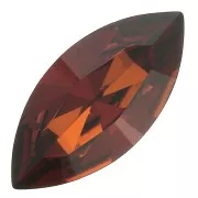 15x7mm PureCrystal Navette 4228 - Smoked Amber x1