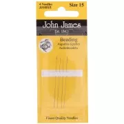 John James Beading needle Size 15 44 mm x4