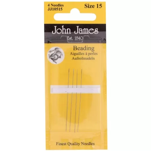 John James Beading needle Size 15 44 mm x4