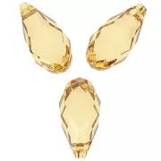 11x5.5mm PureCrystal Drop 6010 - Golden Topaz x4