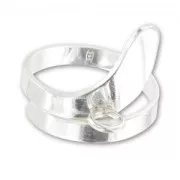 925 Sterling Silver Ring with 1 loop x1