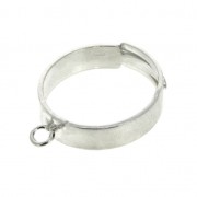 925 Sterling Silver Ring with 1 loop x1|raw }}