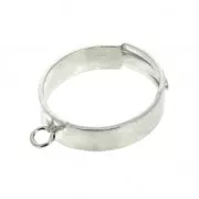 925 Sterling Silver Ring with 1 loop x1