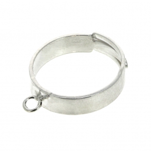 925 Sterling Silver Ring with 1 loop x1