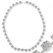 Choker base 1028/1122 6mm Rhodium tone x1