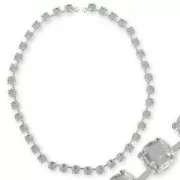 Choker base 1028/1122 6mm Rhodium tone x1