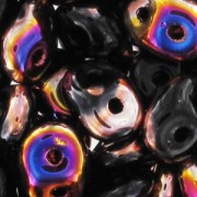 SuperDuo 2.5x5mm Jet Sliperit x10g|raw }}