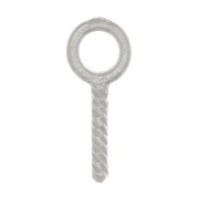 925 Sterling Silver Screw-in Hook with 4mm Ring x4|raw }}