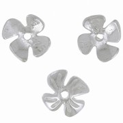 8mm 925 Sterling Silver Flower bead cap x1